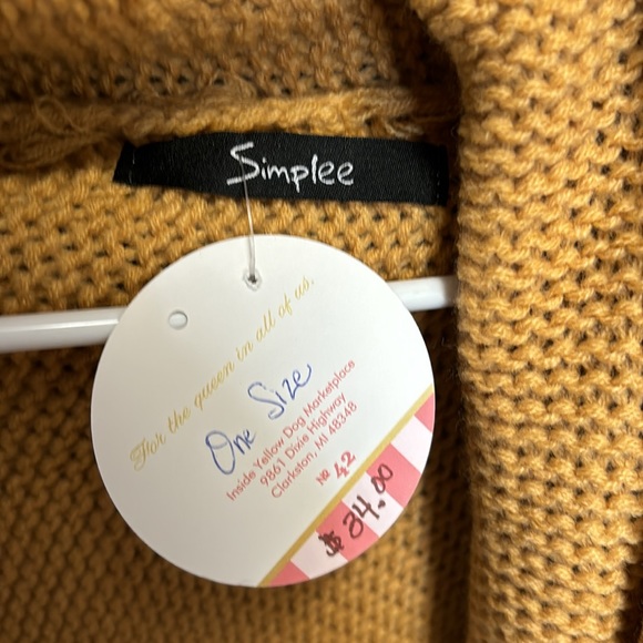 Long Yellow Cardigan - Picture 3 of 3